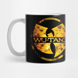 Distressed Wutang Yellow Orange effect Mug